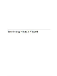 Preserving what is Valued Museums, Conservation, and First Nations (E-Book)