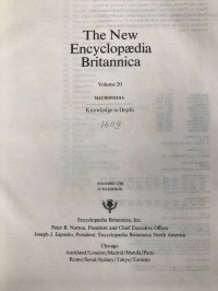 The New Encyclopaedia Britannica (Vol. 20)