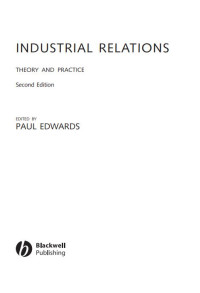 Industrial Relations : Theory and Practice (E-Book)