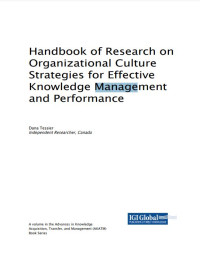Handbook of Research on Organizational Culture Strategies for Effective Knowledge Management and Performance (E-Book)