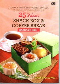 25 Paket Snack Box & Coffee Break : Harga 20 Ribu