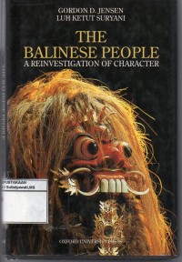 The Balinese People : a Reinvestigation of Character