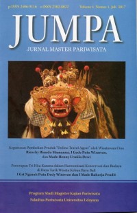 JUMPA: Jurnal Master Pariwisata Vol. 4 No. 1. Juli 2017