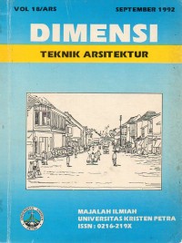 Dimensi: Teknik Arsitektur Vol 18/Ars September 1992