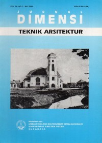 Jurnal Dimensi Teknik Arsitektur: Vol. 28. No. 1, Juli 2000