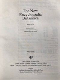 The New Encyclopaedia Britannica  (Vol. 25)