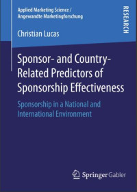 Sponsor- and Country- Related Predictors of Sponsorship Effectiveness (E-Book)