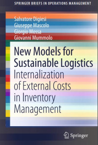 New Models for Sustainable Logistics: Internalization of External Costs in Inventory Management (E-Book)