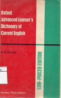 Oxford Advanced Learner's Dictionary of Current English (Revisied Third Edition)