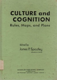 Culture and Cognition (Rules, Maps, and Plans)