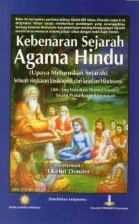Kebenaran Sejarah Agama Hindu (Upaya Meluruskan Sejarah)