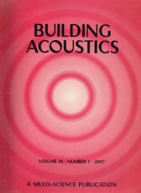 Building Acoustics Volume 14 .Number 1. 2007