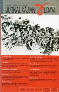 Jurnal Kajian Budaya: Vol. 1 No. 1 Januari 2004