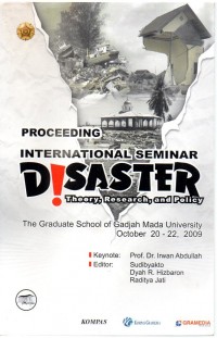 Proceeding International Seminar (Disaster: Theory, Research, and Policy)