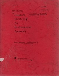 Human Ecology An Environmental  Approach