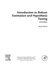 Introduction to Robust Estimation and Hypothesis Testing (E-Book)
