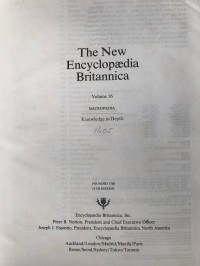 The New Encyclopaedia Britannica (Vol. 16)