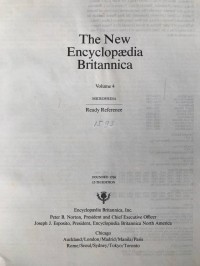 The New Encyclopaedia Britannica (Vol. 4)
