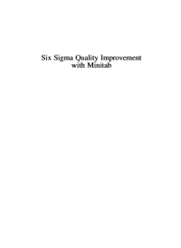 Six Sigma Quality Improvement with Minitab Second Edition (E-Book)