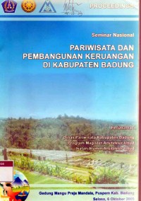 Proceedings: Pariwisata dan Pembangunan Keruangan di Kabupaten Badung