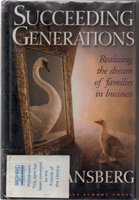 Succeeding Generations : Realizing The Dream Of Families In Business