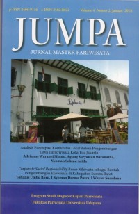 JUMPA: Jurnal Master Pariwisata Vol. 4 No. 2. Januari 2018