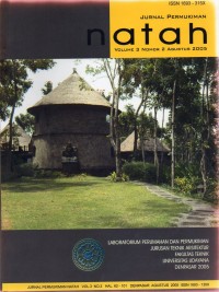 Jurnal Pemukiman Natah : Volume 3 Nomor 2 Agustus 2005