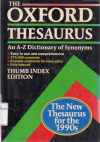 The Oxford Thesaurus : An A-Z Dictionary of Synonyms