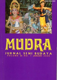 Mudra : Jurnal Seni Budaya (Volume 22 No. 1 Januari 2008)