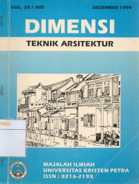 Dimensi Teknik Arsitektur: Vol. 20 / Ars Desember 1994