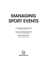 Image of Managing Sport Events (E-Book)