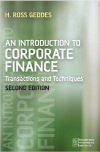 Image of An Introduction to Corporate Finance : Transactions and Techniques (E-Book)