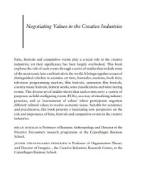 Image of Negotiating Values in the Creative Industries Fairs, Festivals and Competitive Events (E-Book)