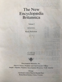 Image of The New Encyclopaedia Britannica (Vol. 5)