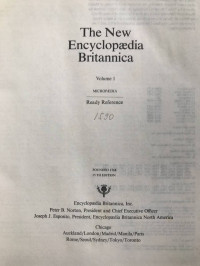 Image of The New Encyclopaedia Britannica (Vol. 1)