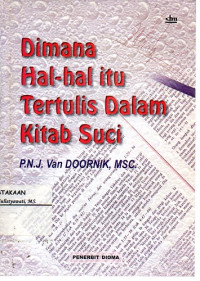 Image of Dimana Hal-Hal itu Tertulis dalam Kitab Suci
