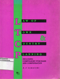 Image of Law of Town & Country Planning : Including Compulsory Purchase and Compensation
