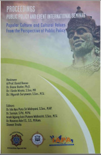 Image of Public Policy and Event International Seminar : Popular Culture and Cultural Values from the Perspective of Public Policy (E-Proceeding)