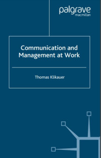 Image of Communication and Management at Work (E-Book)