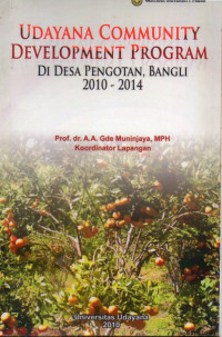 Image of Udayana Community Development Program di Desa Pengotan, Bangli 2010-2014