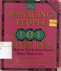 Image of Managing People 101 Proven Ideas for Making You & Your People More Productive