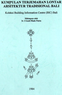 Image of Kumpulan Terjemahan Lontar Arsitektur Tradisional Bali