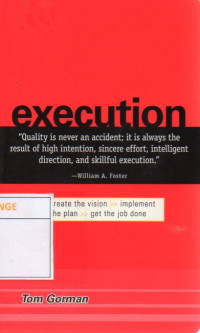 Image of Execution : Create the Vision Implement the Plan Get the Job Done