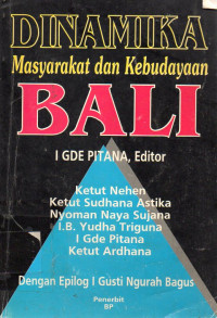 Image of Dinamika Masyarakat dan Kebudayaan Bali