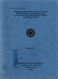 Image of Ringkasan Disertasi: Tari Alang Suntiang Pangulu dalam Konteks Kekuasaan Penghulu Masyarakat Nagari Padang Laweh Sumatera Barat