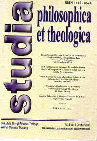 Image of Studia Philosophica et Theologica (Vol. 5 No. 2 Oktober 2005)