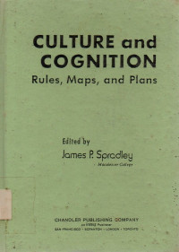 Image of Culture and Cognition (Rules, Maps, and Plans)