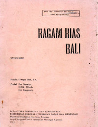 Image of Ragam Hias Bali