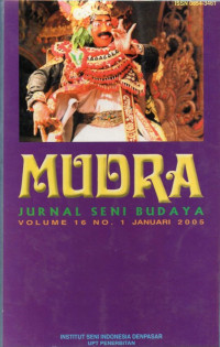 Image of Mudra : Jurnal Seni Budaya