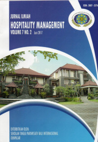 Image of Jurnal Ilmiah Hospitality Management: